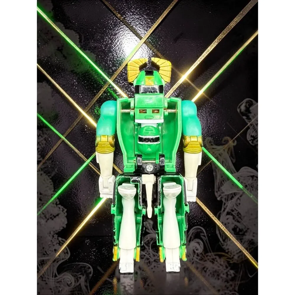 1996 Power Rangers Green Zeo Ranger IV Morphs Zeo Zord Bull Figure A67